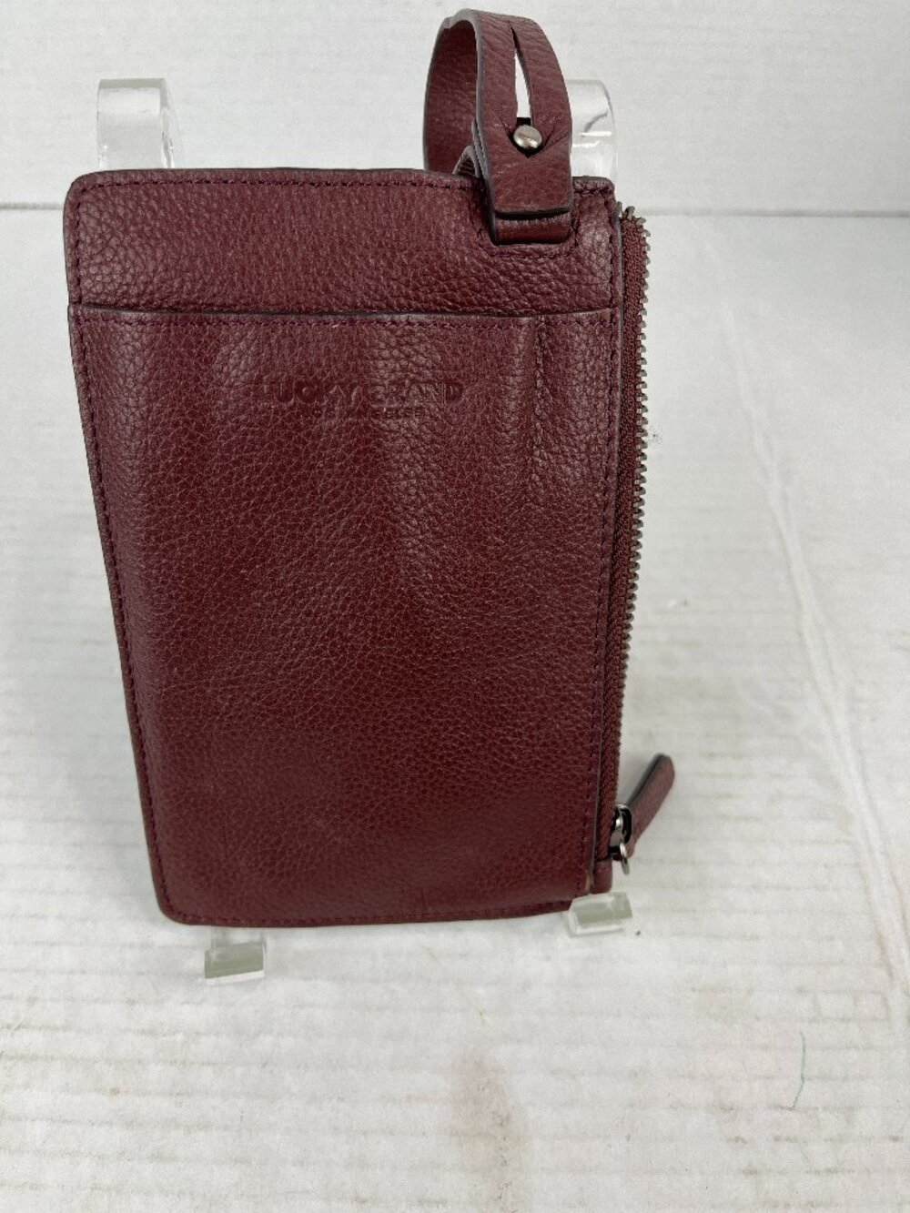 Lucky Brand Phone/Wallet, Leather, 6.75" x 4.5"